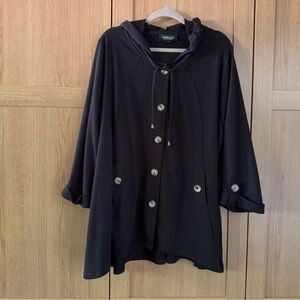 Women's Black Hooded Jacket